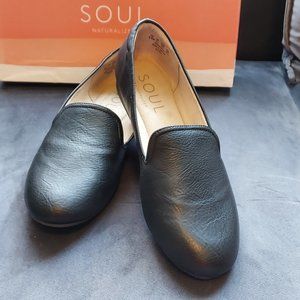 Naturalizer SOUL ALEXIS Sz 8.5 Wide Vegan Classic Slip on - NEW - BLACK